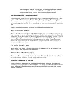 Illustrate the normal flow (and variations) with an example using the sample data from 
one or more of your critical scenario
