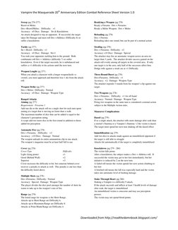VTM 20th Combat Reference Guide | PDF | Firearms | Military Science