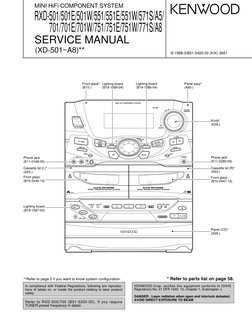 RXD-501 551 571 701 751 KENWOOD Audio | PDF | Compact Cassette