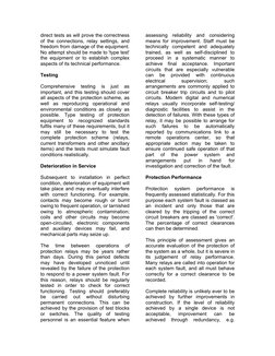 direct tests as will prove the correctness 
of the connections, relay settings, and 
freedom from damage of the equipment. 
N