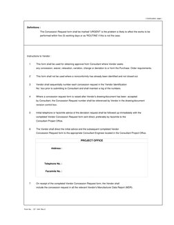 Engineering Concession Request Form Example Concession Request Form Instructions | PDF | Computing | Business