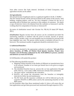 10 
 
from other sources like bank interest/ dividends of listed Companies, rent, 
agriculture income can be added. 
 
iii) A