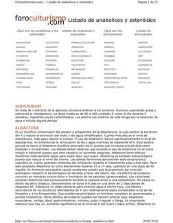 ADIPOSINUM  
Se trata de 1 extracto de la glándula pituitaria anterior a los terneros. Funciona quemando grasa y 
c