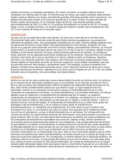 atletas mencionan un bienestar psicológico. En cuanto a la dosis, se pueden obtener buenos 
resultados con 200mg cada 10 días
