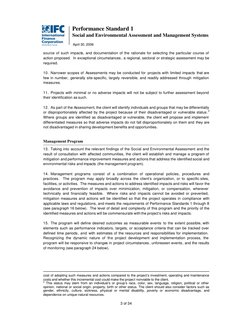 IFC Performance Standard 1 Overview | PDF | Risk | Environmental Impact ...