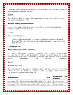 favoreciendo el crecimiento de ciertos hongos. Además son transmisores de diversas 
enfermedades producidas por virus. 
Contr