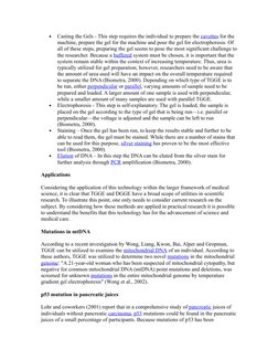 •
Casting the Gels - This step requires the individual to prepare the cuvettes  (http://en.wikipedia.org/wiki/Cuvette)for the