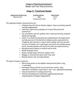 Stages of Reading Development Explained | PDF | Reading Comprehension ...