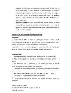 búsqueda termina. Pero como existe un alto porcentaje de que esto no
ocurra, repetiremos los pasos anteriores en la mitad inf