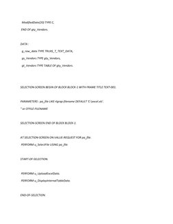 ABAP Excel Data Upload Tutorial | PDF | Microsoft Excel | Computing