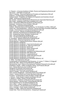 A. Polyanin - A Concise Handbook of Math, Physics and Engineering Sciences.pdf 
 Alex Svirin - 1300 Math Formulas.pdf 
 Al