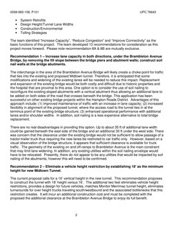 0058-965-108, P101  
 
UPC 76642 
 
2 
• System Retrofits 
• Design Height/Tunnel Lane Widths 
• Construction/Environmental