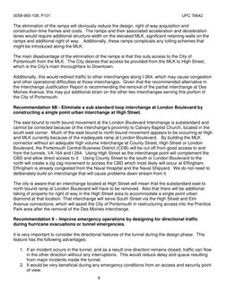 0058-965-108, P101  
 
UPC 76642 
 
6 
The elimination of the ramps will obviously reduce the design, right of way acquisitio