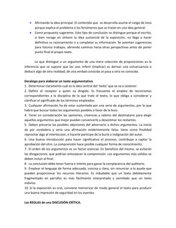  Afirmando la idea principal. El contenido que  se desarrolla asume el rango de tesis 
porque explica el problema o los fenó