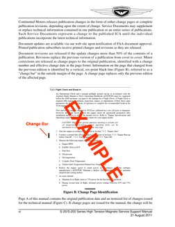 vi
S-20/S-200 Series High Tension Magneto Service Support Manual
31 August 2011
Continental Motors releases publication chang