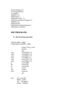 [h,om]=freqz(b,a,w);
m=20*log10(abs(h));
an=angle(h);
subplot(2,1,1);
plot(om/pi,m);
ylabel('gain in db....>');
xlabel('(a) n
