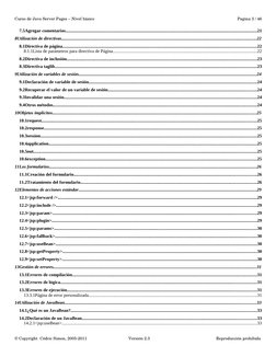 Curso de Java Server Pages – Nivel básico
Pagina 3 / 46
7.5Agregar comentarios...............................................