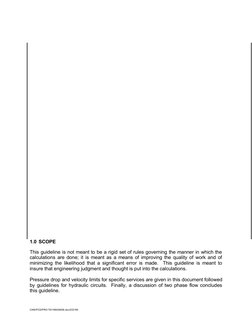 1.0 SCOPE
This guideline is not meant to be a rigid set of rules governing the manner in which the 
calculations are done; it