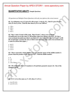 AMCAT English Comprehension Sample Paper | PDF