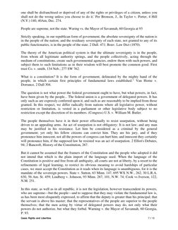 one shall be disfranchised or deprived of any of the rights or privileges of a citizen, unless you 
shall not do the wrong un