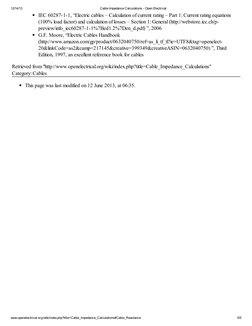 Cable Resistance and Reactance Calculations | PDF | Electrical ...