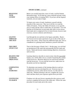 STUDY GUIDE, continued
BEGINNING
YOUR
COURSE
Before you actually begin this course of study, read the Student
Information pag