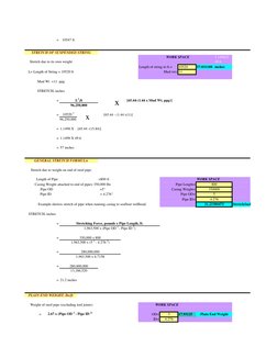 =
10547 ft
1.149822
49.6
Length of string in ft.=
10520
57.031188 inches
Mud wt= 11
=
=
10520 2
= 1.1498 X
[65.44 -(15.84)]
=