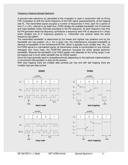 DE NAYER (ir. J. Meel)              IWT HOBU-fonds                Spread Spectrum                4
Frequency Hopping Spread S