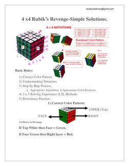 4x4 Rubik's Cube Solving Guide | PDF