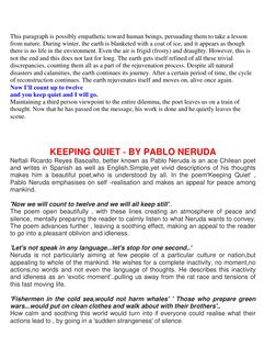 This paragraph is possibly empathetic toward human beings, persuading them to take a lesson 
from nature. During winter, the