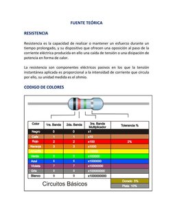 FUENTE TEÓRICA 
 
RESISTENCIA 
 
Resistencia es la capacidad de realizar o mantener un esfuerzo durante un 
tiempo prolongado