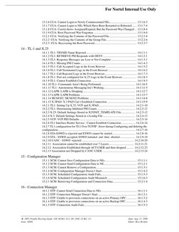 -4 OPC Trouble Shooting Guide (OC-48 Rel. 14.1, OC-3/OC-12 Rel. 13)
Date: Aug. 11, 1998
Issue: AD04
Editor: Ross Brydon
For N