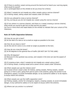 (http://www.mcaorals.co.uk/Questions%20about%20Rules%20of%20the%20Road%201.htm#top)(Q) If there is another vessel coming aro
