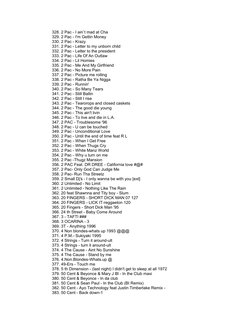 328. 2 Pac - I ain`t mad at Cha
329. 2 Pac - I'm Gettin Money
330. 2 Pac - Krazy
331. 2 Pac - Letter to my unborn child
332.