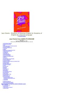 Jazz Chants for ESL Learners | PDF | Linguistics