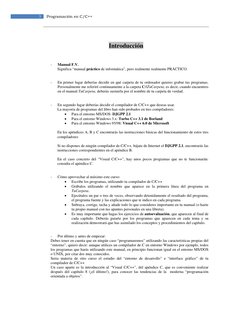 3 
Programación en C/C++ 
 
  
Introducción 
 
 
 
- 
Manual F.V. 
Significa “manual práctico de informática”, pero realmen