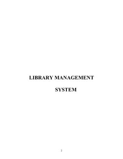 Library Management System Overview | PDF | Databases | Information ...
