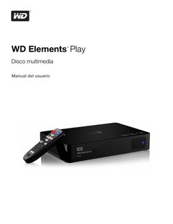 WD Elements
™Play
Disco multimedia
Manual del usuario
