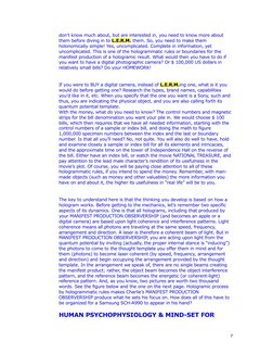 don’t know much about, but are interested in, you need to know more about 
them before diving in to L.E.R.M. them. So, you ne