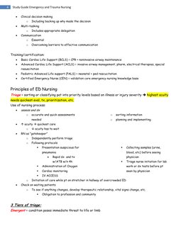 Emergency Nursing Study Guide | PDF | Major Trauma | Nursing