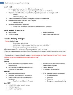 Emergency Nursing Study Guide | PDF | Major Trauma | Nursing