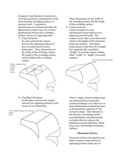 Geometric classification of occlusion is
not a pure geometric interpretation of the
entire bilateral occluding surfaces of
po