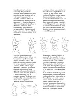 three-dimensional occlusion)
necessarily change with any
alteration in the relationship of these
opposing occlusal surfaces,