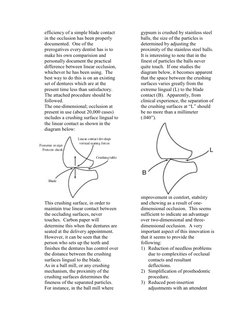 efficiency of a simple blade contact
in the occlusion has been properly
documented.  One of the
prerogatives every dentist ha