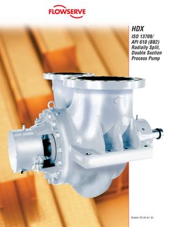 HDX
ISO 13709/
API 610 (BB2)
Radially Split,
Double Suction
Process Pump
Pump Division
Bulletin PS-20-4c† (E)
