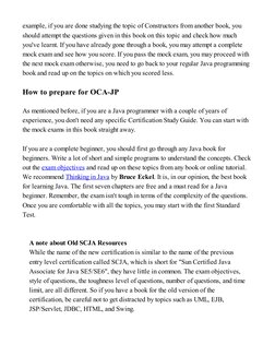example, if you are done studying the topic of Constructors from another book, you
should attempt the questions given in this