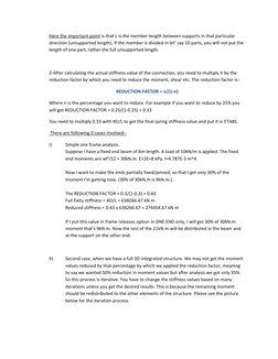 Partial Fixity in ETABS Explained | PDF | Teaching Methods & Materials
