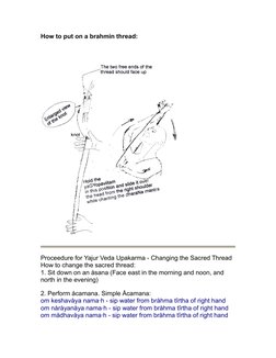 Brahmin Thread Changing Procedure | PDF | Indian Religious Texts ...