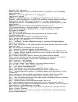 Comprehensive Guide to Denial Reason Codes | PDF | Health Care ...