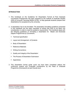 UiTM Dissertation Format Guidelines | PDF | Thesis | Plagiarism